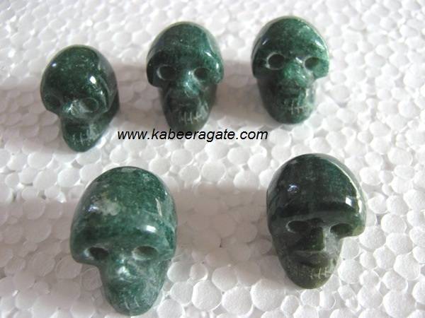 Mica Agate Skulls